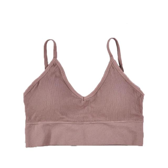 Soft Bra Simple Bralette Bra for Female No Steel Comfortable Nature Color Underwear Stretch Ladies Lingerie with Pads