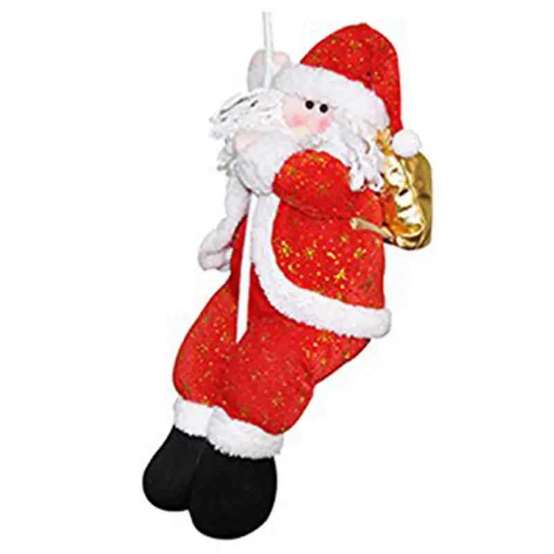 

Promotion--Christmas Decoration Santa Claus Climbing On Rope for Indoor/Outdoor Wall Window Hanging Xmas Ornament