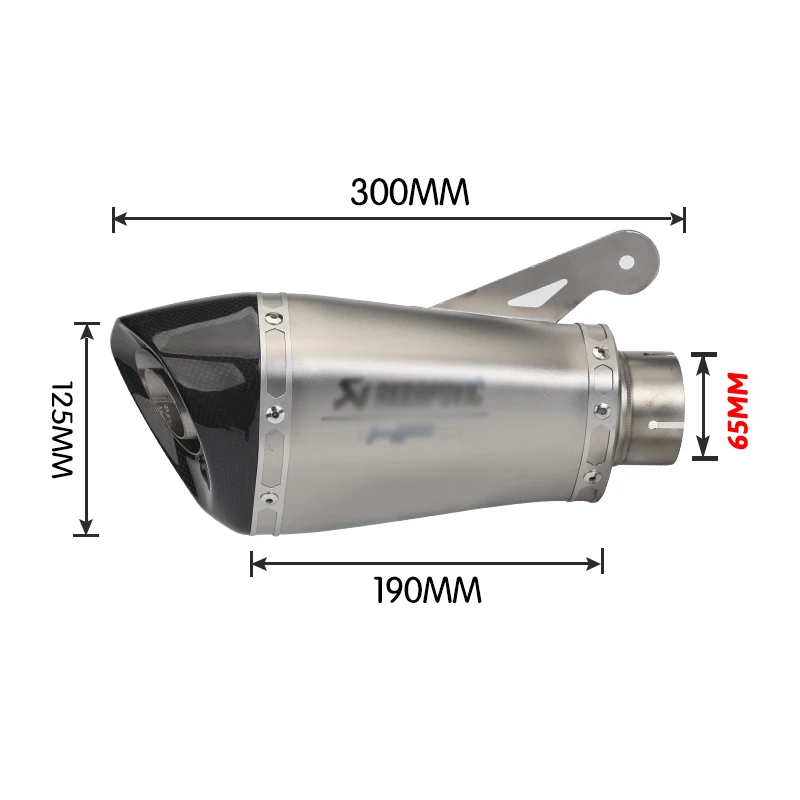 65 мм для Akrapovic S1000R S1000RR модифицированный глушитель съемный S1000 модифицированный Скорпион выхлопная труба