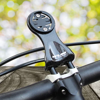 

Durable Carbon Fiber Bike Cycling Front Stem Extension Computer Mount