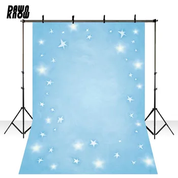 

DAWNKNOW Photography Background Photocall Blue Star Shimmer Newborn Photo Shoot Fotografia Backdrop Baby Children lv725