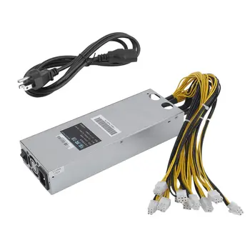 

1600w Mini Portable Computer Mining Power Supply For Bitcoin Miner S9 S7 L3+D3 APW3 12.5T 13T 13.5T Mining Machine