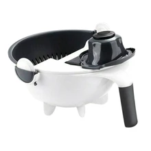 ABRA-Magic вращающийся овощерезка с дренажной корзиной Многофункциональный кухонный измельчитель овощей фруктов Терка слайсер