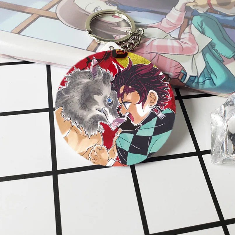 Японское аниме Demon Slayer Kamado Tanjir Nezuko брелок ПВХ фигурка игрушки Коллекционная