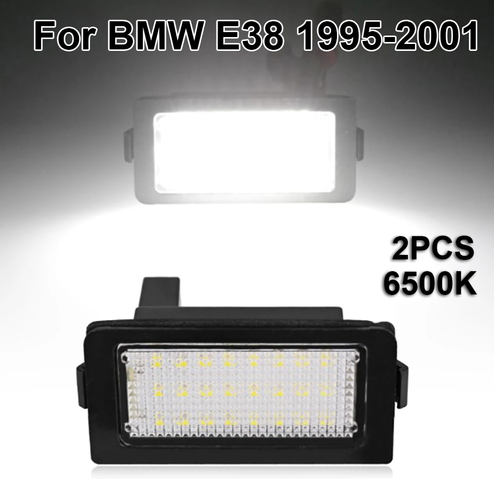 2 шт./лот 24SMD светодиодный фонарь для номерного знака 6500K 12V Набор для BMW E38 1995-2001