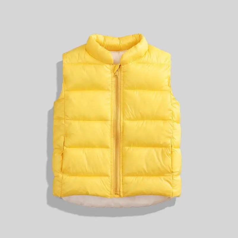 yellow girls coat Детский жилет на весну-осень-зиму, детские жилеты для малышей, одежда для мальчиков и девочек, куртка, верхняя одежда, пальто, жилет для мальчиков и девочек - Цвет: yellow girls coat