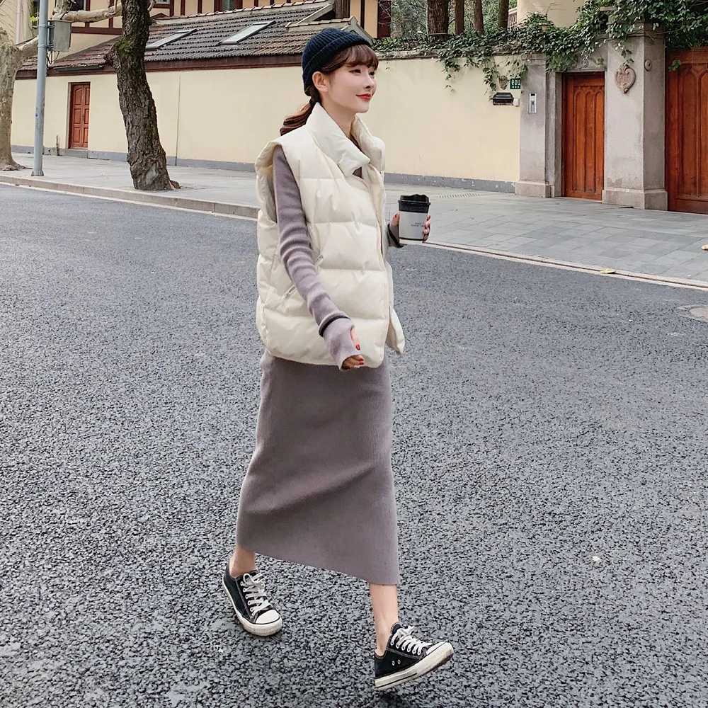 

Photo Shoot Hooded V-neck Knitted Dress Base Skirt 2020 Spring New Style WOMEN'S Dress Korean-style CHIC-Style Slim Dress