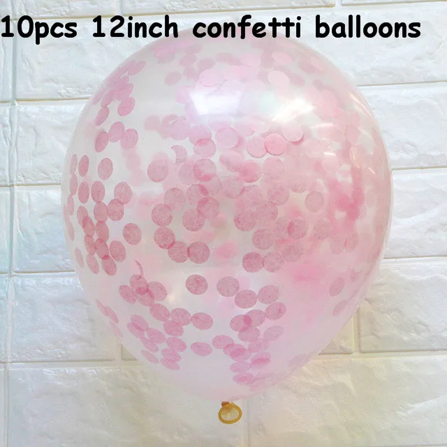 10pcs as the picture 10 шт. розовые и золотые воздушные шары набор конфетти хром шар День рождения деко вечерние украшения свадебные юбилей глобалы металлик - Цвет: 10pcs as the picture