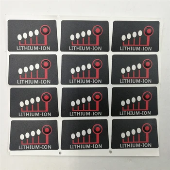 

12pcs Battery Button Sticker Button Indicator Label Tag Stickers for Milwaukee M18 5-Core 10-Core Li-ion Battery