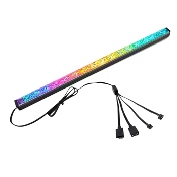 

COOLMOON Computer 5V/3PIN Aluminum RGB Color Light Strip Chassis Light with netic Multicolor RGB LED Pollution Lamp