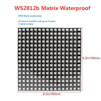 

5V ws2812b Matrix 16x16 waterproof Display;Can bend,Digital Individually address led Panel gyverlamp