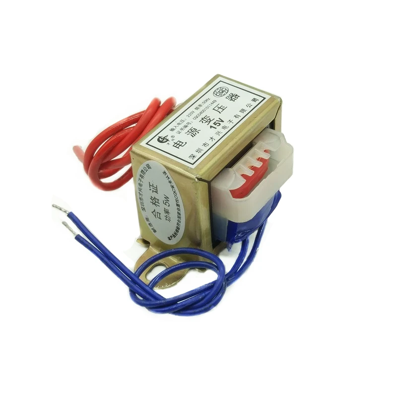 AC 6V 9V 12V 15V 18V 24V 36V 48V 220V Выходное напряжение 5W EI вход 220 V/380 V 50Hz одиночный/двойной трансформатор питания из меди