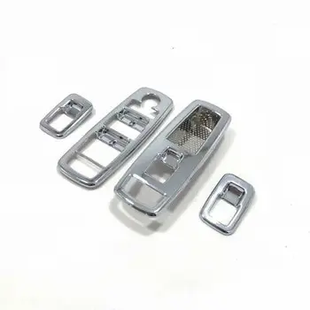 

4* Chrome Inner Door Armrest Window Lift Cover for Jeep Grand Cherokee 2011-2019