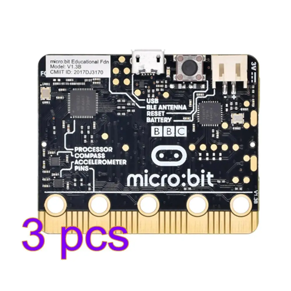 3 Английская BBC Microbit Go NRF51822 развивающая Мужская Т-доска Питон для начинающих графическое Программирование игрушки аксессуары для мужчин детский подарок - Цвет: 3
