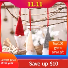 Рождество Санта Клаус винная бутылка шляпа Новогоднее украшение кукла крышка бутылки платье украшение для домашней вечеринки домашний декор подарки# A