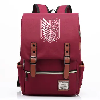 

Anime Cartoon Attack on Titan Freedom Wings Buckle Children School bag Teenagers Student Schoolbags Women Bagpack Men Backpack
