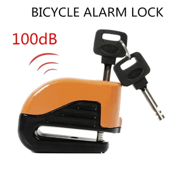 

Bicycle Alarm Lock Anti-Theft For Mountain MTB Road Bike 4 Colors Alarm Lock 100db Disc Brakes Lock Cycling Bike Accessories