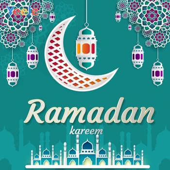 

Yeele Ramadan Kareem Photocall Moon Lantern Decors Photography Backdrops Personalized Photographic Backgrounds For Photo Studio