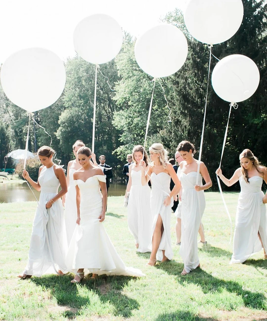 

Elegant A-Line Long Sweetheart Chiffon Bridesmaid Dresses with Pockets Custom Pleated Lace Up Back Formal Wedding Party Dresses