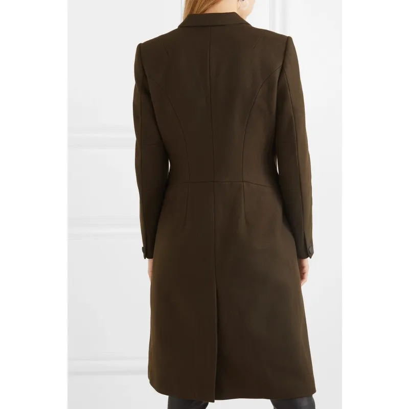 Офисное женское новое шерстяное пальто, куртка, Женское зимнее пальто, новое модное шерстяное пальто средней длины, элегантная верхняя одежда, Женское пальто XXL