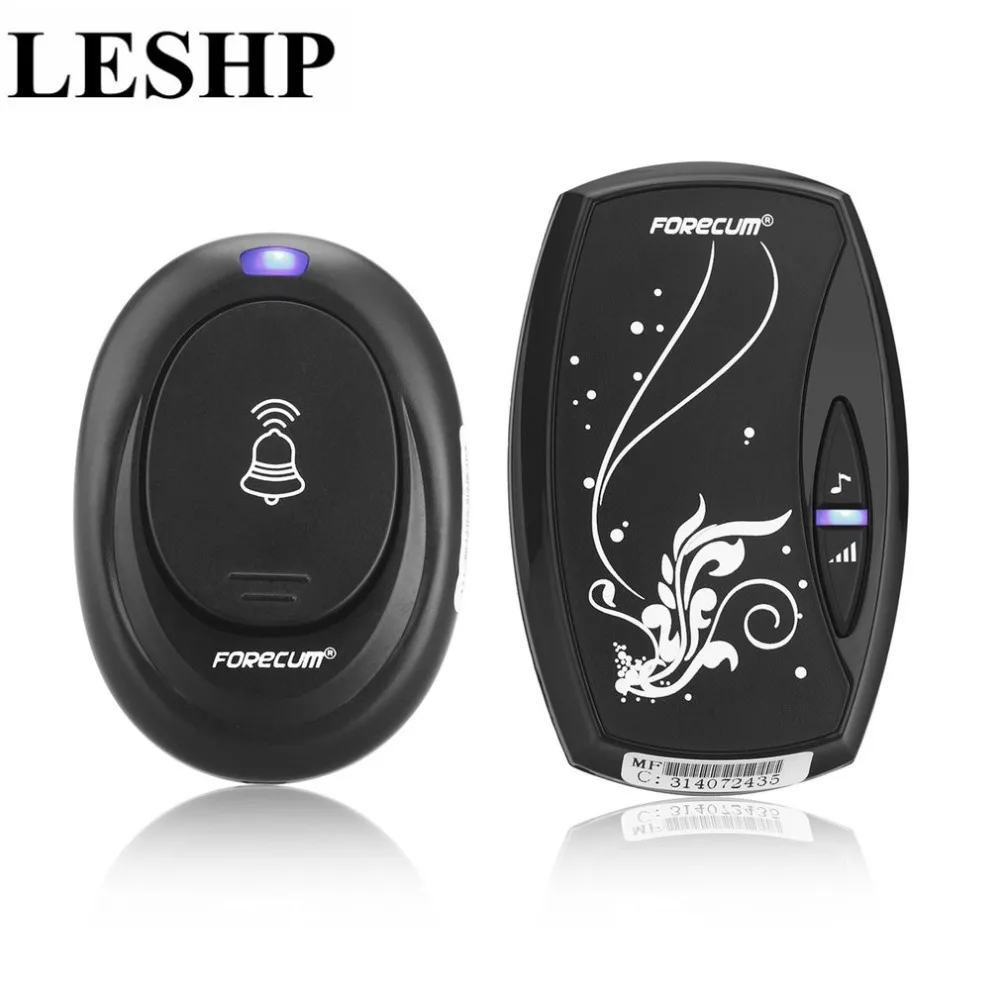 Беспроводной дверной звонок LESHP Водонепроницаемый с 36 мелодиями один приемник