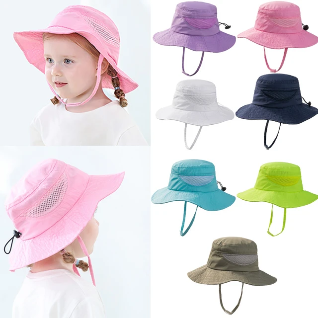 Sombrero de verano para bebé, gorro para el sol para niño y niña, cubierta  para la