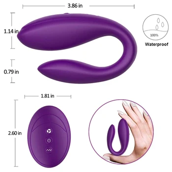 Couple Vibrator Wireless Remote Control Double Vibrators Wearable Dildo Vagina Clitoris Stimulate Sex Toys For Woman Masturbator 6