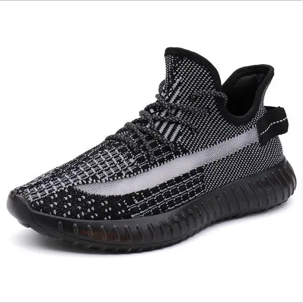 Men casual shoes Сезон весна-лето; Мужская обувь; летящая трикотажная обувь; Мужская Легкая спортивная обувь; дышащая повседневная мужская обувь фруктового цвета - Цвет: Men casual shoes