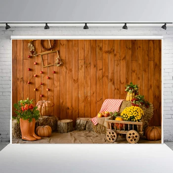 

BEIPOTO Autumn interio background photography backdrop for photo studio kids photocall pumkins flowers thanksgiving poster B-920