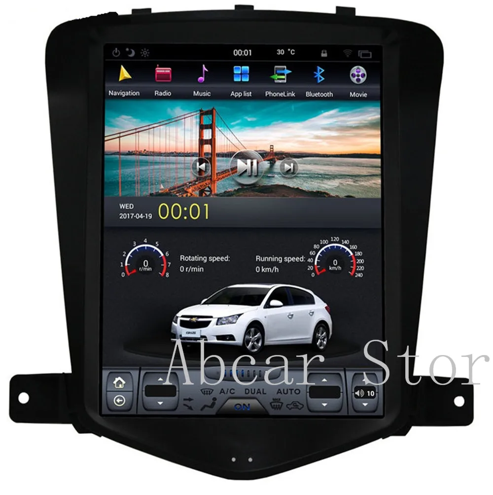 10 4 ''Tesla style Android 9 0 автомобильный dvd плеер GPS навигация для chevrolet cruze 2008 2014 стерео