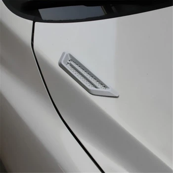 

1 Pair Side Mesh Cover Universal Shark Gills Auto Sticker Hood Bonnet Car Fake Air Outlet Decoration Stickers
