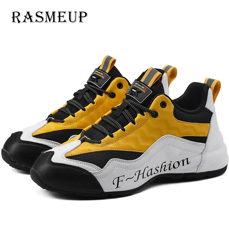 RASMEUP/мужские кроссовки из натуральной кожи на платформе Сезон лето 2020 года Модная