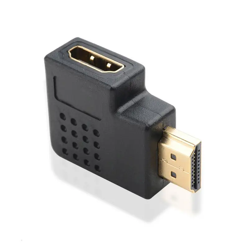 90 градусов левый угол переходник адаптер для HDTV Новый HDMI папа к женскому M/F