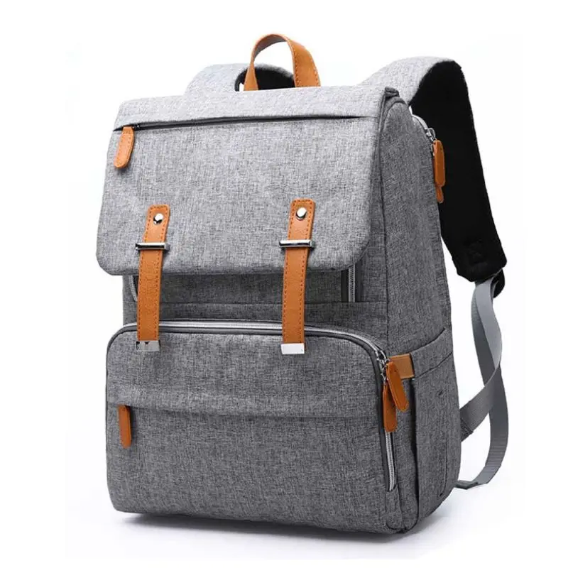 

Multifunctional Baby Diaper Mummy Backpack Large Capacity Nappy Bag with Changing Pad Stroller Straps F42A