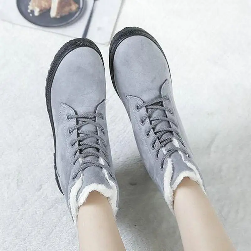 Женские ботинки большие размеры 44 зимние женские зимняя обувь Ботинки на каблуке