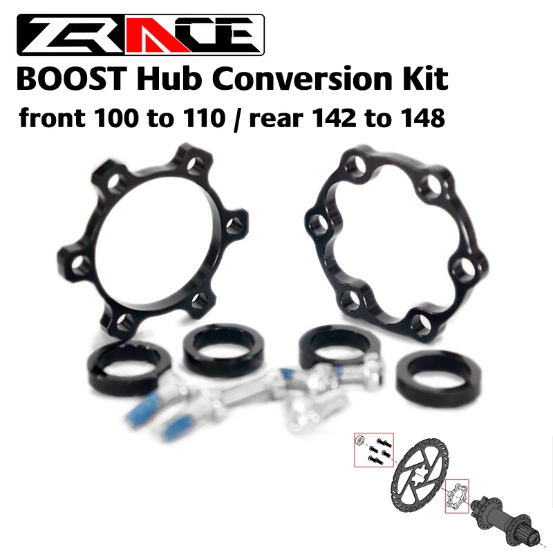 

Boost Bicycle Hub Conversion Kit front HUB 100mm conversion 110mm, rear HUB 142mm conversion 148mm, 6 screws dedicated