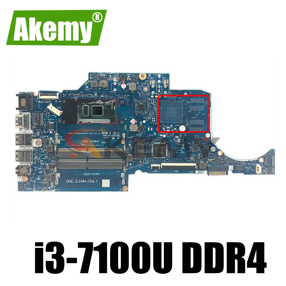 Akemy 6050A2992901-MB-A02 For HP 14S-CR 14S-CF 14-CF Laptop Motherboard L41568-601 L41568-001 With Core i3-7100U DDR4 budget pc motherboard