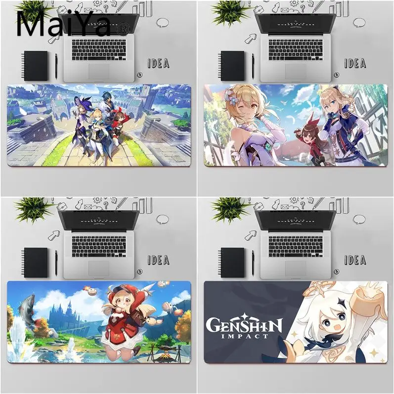 

Maiya Top Quality Genshin Impact gamer play mats Mousepad Free Shipping Large Mouse Pad Keyboards Mat