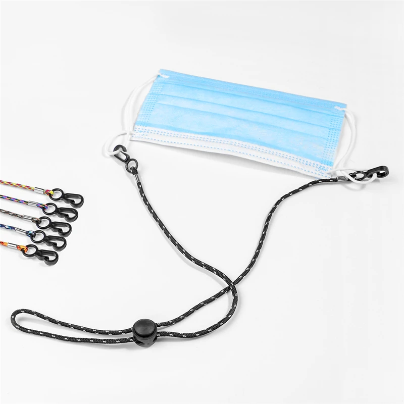 

Mask Adjustable Hanging Rope Face Mask Lanyard Handy&Convenient Safety Mask Rest&Ear Holder Neck Hang Rope With Hook Rest Holder