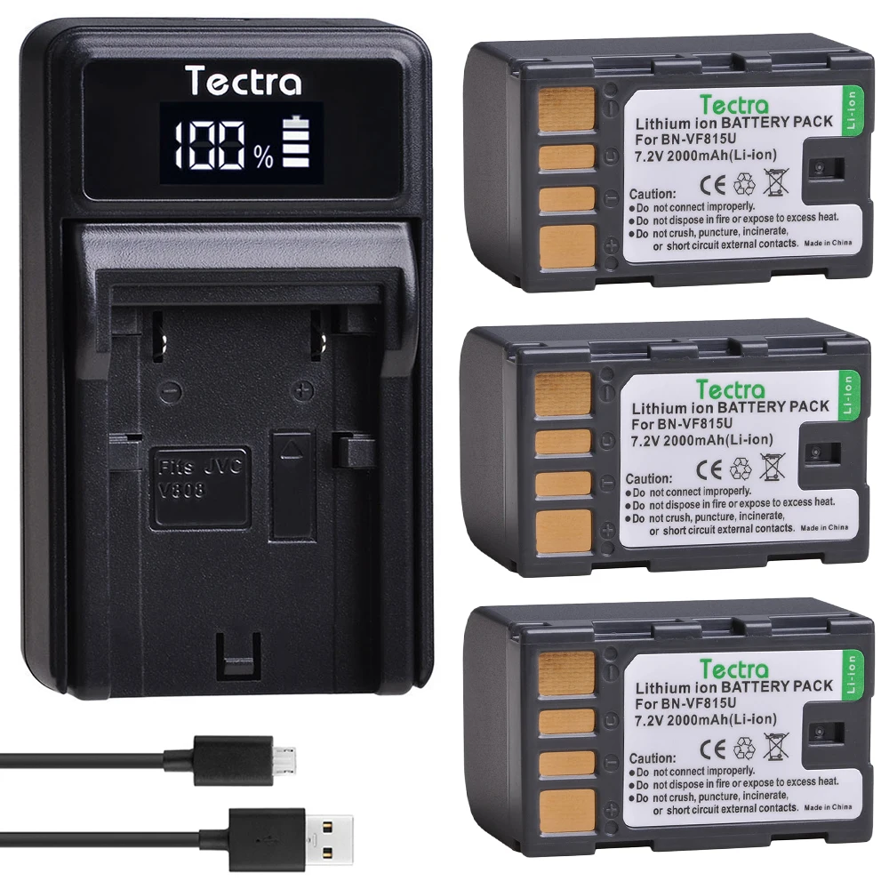 LED Carregador para JVC GR-D720US GR-D728 GR-D750US