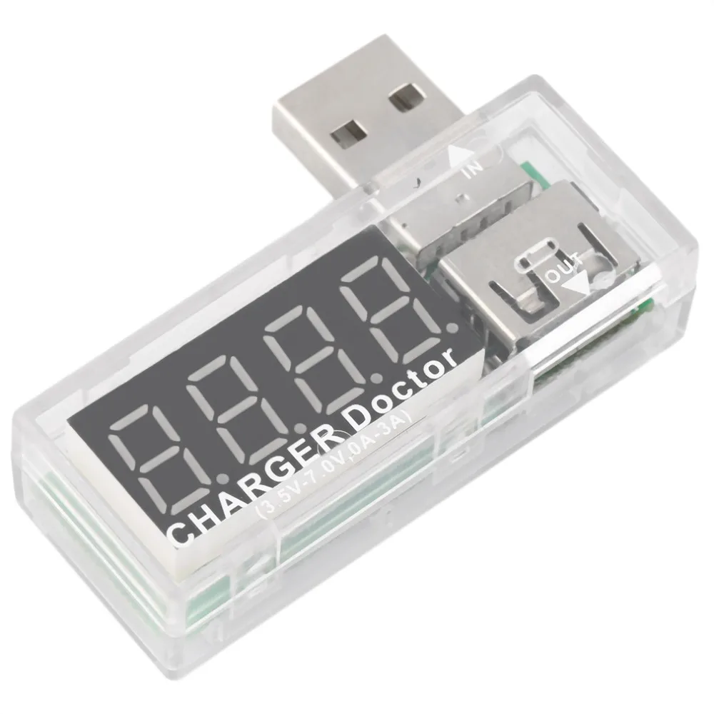 3,5-7,0 V 0-3A USB зарядное устройство Доктор тестер аккумулятора телефона детектор мощности Измеритель Напряжения тока