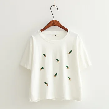 

2018 t shirt women t-shirt woman cotton short sleeves Casual female t shirts plus size