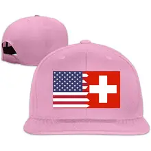 Бейсбольные кепки с американским швейцарским флагом для мужчин и женщин, плоская кепка для взрослых