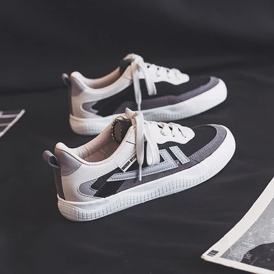 fashion casual korean style mixed color canvas shoes sneakers