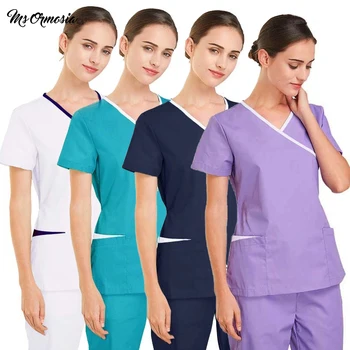 

Pet Hospital Nurse Uniform Set Surgery Uniform Dental Clinic Beauty Salon Pharmacy Workwear nursing spa uniform scrubs lab coat