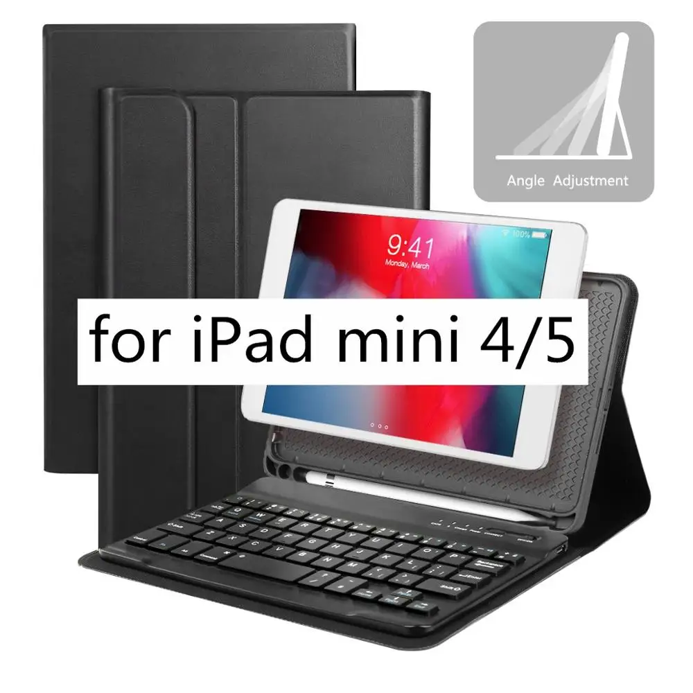 Smart Keyboard чехол для iPad mini 1/2/3 смарт-чехол для iPad mini 4/5 A1489 A1490 A1491 A1599 A1600 A1432 A1454 A1455 - Цвет: for ipad mini 4 5