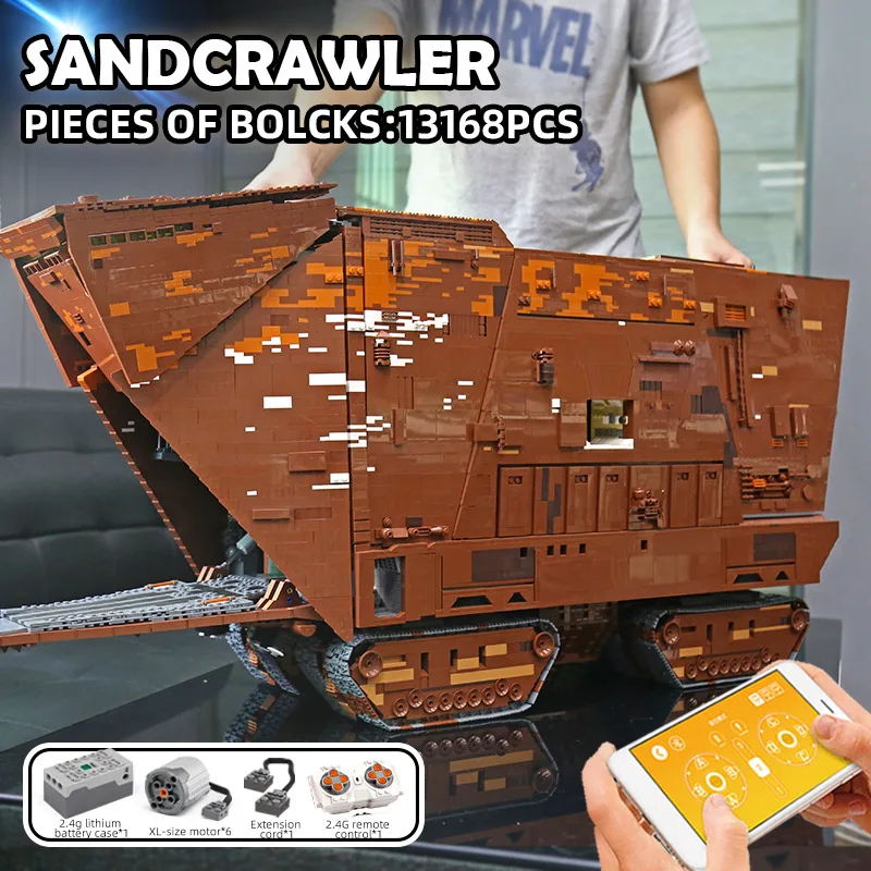 Игрушки со звездами 05038 совместимые с MOC 13289 Cavegod UCS Сборная модель пескоструйного