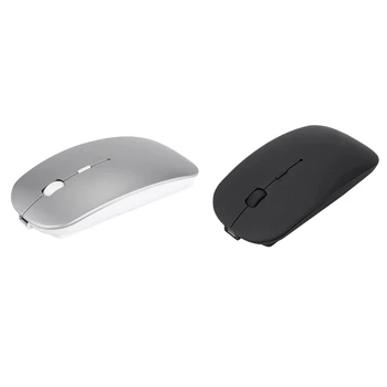 

2 Pcs Rechargeable Bluetooth Wireless 4.0 + 2.4G Dual Mode 2 in 1 Charging Mouse 1600 Dpi Ultra-Thin Ergonomic Portable Optical