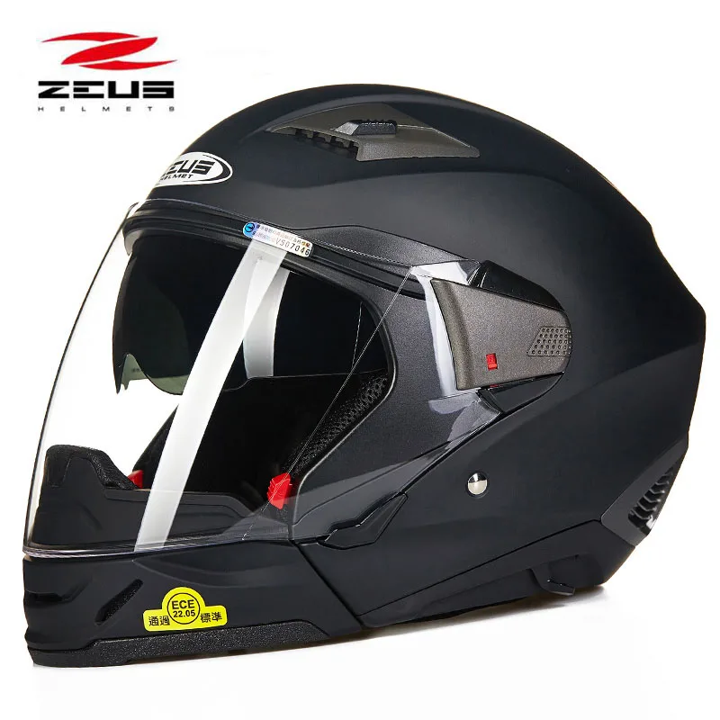 DOT ZEUS красный ZS 611E модульный половинчатый шлем для мотокросса мотоциклетный