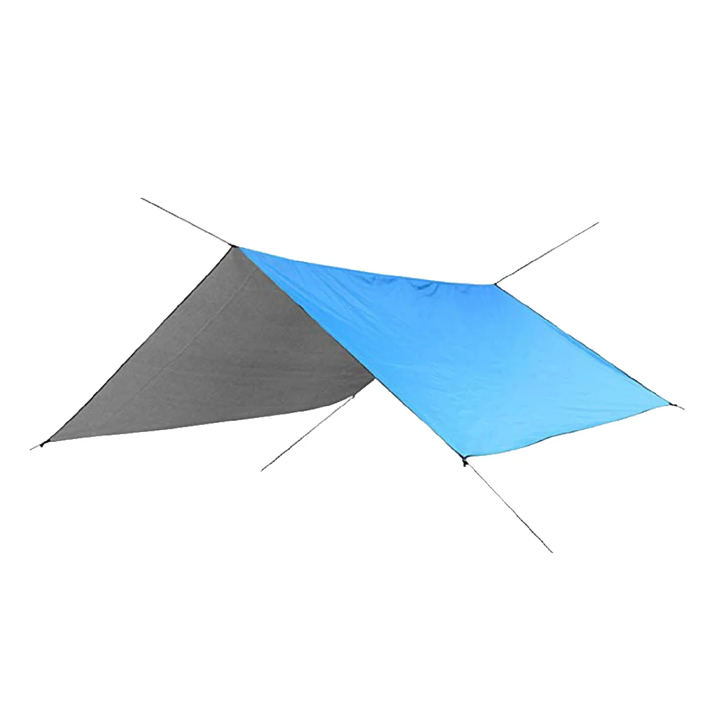 Waterproof Hammock Rain Fly Tent Tarp Footprint Camping Shelter Ground Sheet Sunshade Mat for Outdoor Hiking Beach Picnic